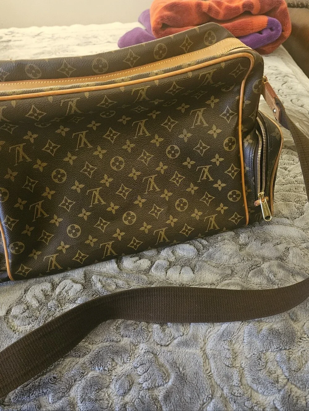 Louis Vuitton Brown Monogram Travel Shoulder Bag